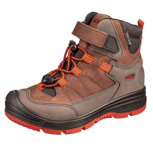 Dětská obuv KEEN Redwood MID WP  /coffee bean/picante - 