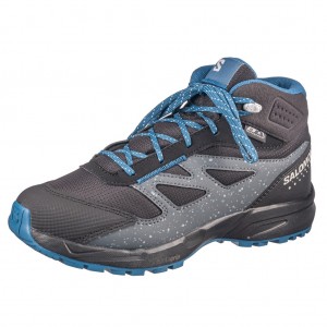 Dětská obuv Salomon Outway MID CSWP J /black -  Do hor nebo nížin
