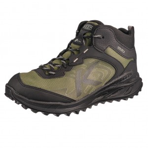 Dětská obuv KEEN Zionic MID WP  /black/bronze green -  Do hor nebo nížin