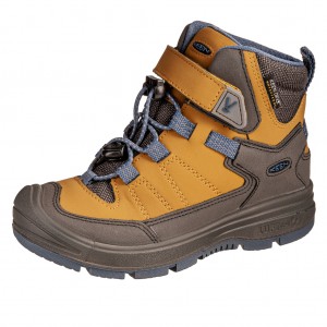 Dětská obuv KEEN Redwood MID WP  /harvest gold/vintage indigo - 